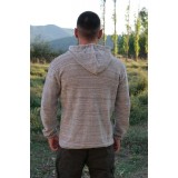 Ζακέτα κουρελού με κουκούλα και τσέπες (Ανδρικό) Ζακέτα κουρελού με κουκούλα και τσέπες (Ανδρικό)