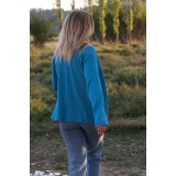 Κοντή ζακέτα με εβαζέ μύτες Κοντή ζακέτα με εβαζέ μύτες