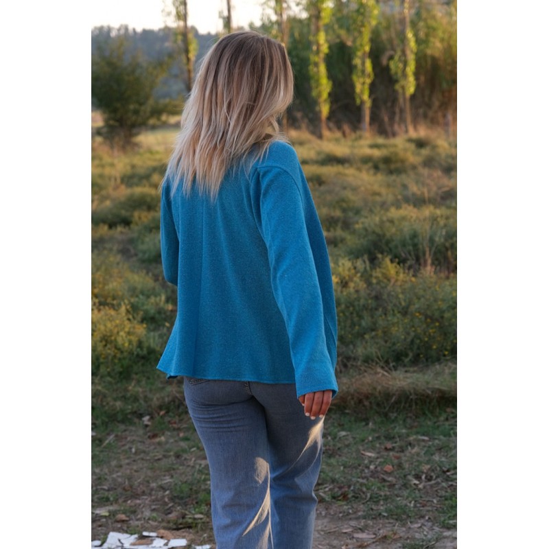 Κοντή ζακέτα με εβαζέ μύτες Κοντή ζακέτα με εβαζέ μύτες