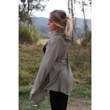 Ζακέτα με μύτες και τσέπες Ζακέτα με μύτες και τσέπες