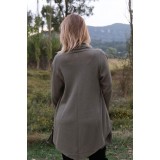 Ζακέτα με μύτες και τσέπες Ζακέτα με μύτες και τσέπες