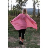 Λεπτή μακριά ζακέτα πουγκί Λεπτή μακριά ζακέτα πουγκί