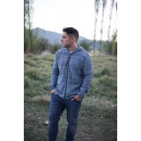 Ζακέτα κουρελού με κουκούλα και τσέπες (Ανδρικό) Ζακέτα κουρελού με κουκούλα και τσέπες (Ανδρικό)