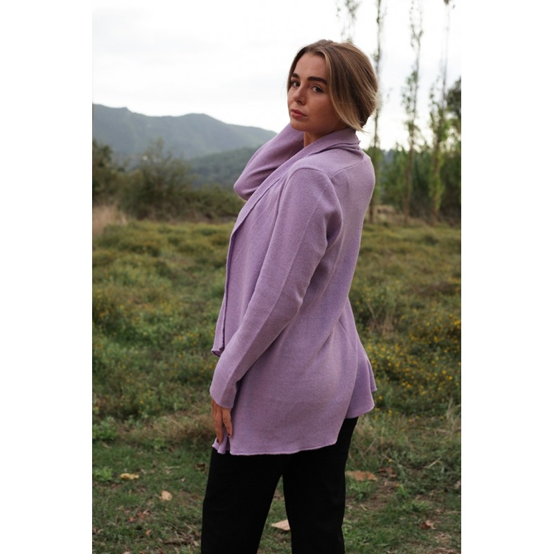 Ζακέτα με εβαζέ μύτες Ζακέτα με εβαζέ μύτες