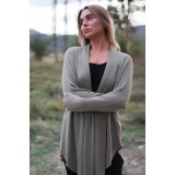 Ζακέτα με μύτες μπροστά και πίσω Ζακέτα με μύτες μπροστά και πίσω