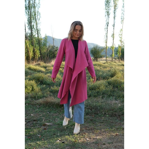 Ζακέτα πολύ μακριά με μύτες