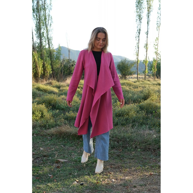 Ζακέτα πολύ μακριά με μύτες