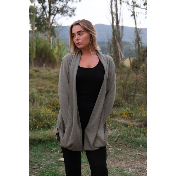 Ζακέτα με μύτες και τσέπες